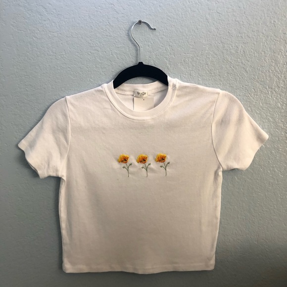 Embroidered Gerry Poppy Top 